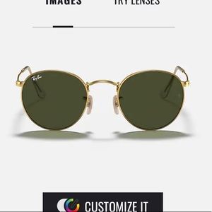 Round gold metal raybans